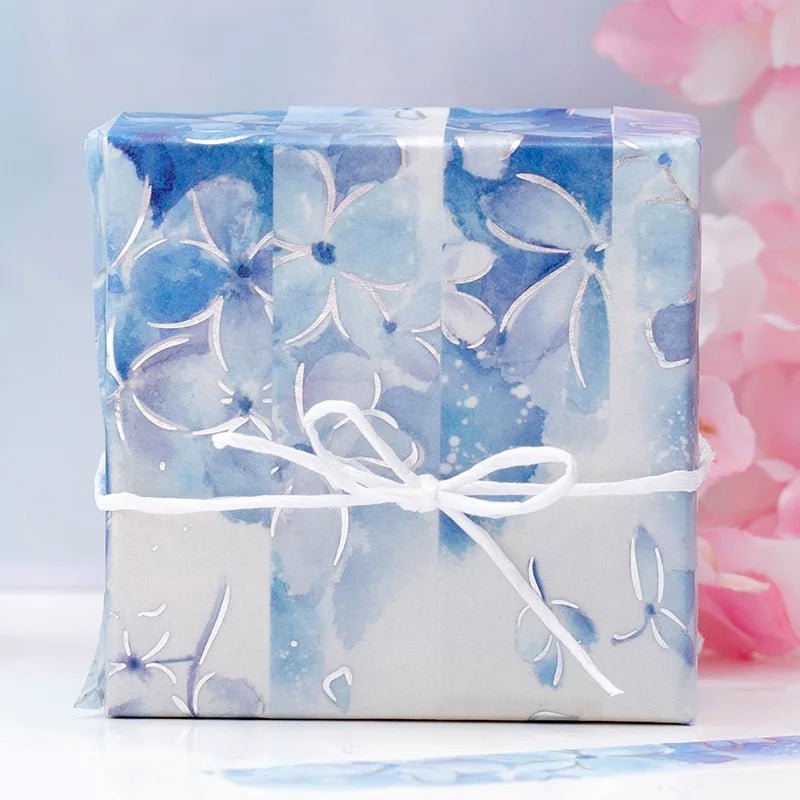 Washi Tape Watercolor Flower - Hydrangea - 3 - BGM - Tidformera