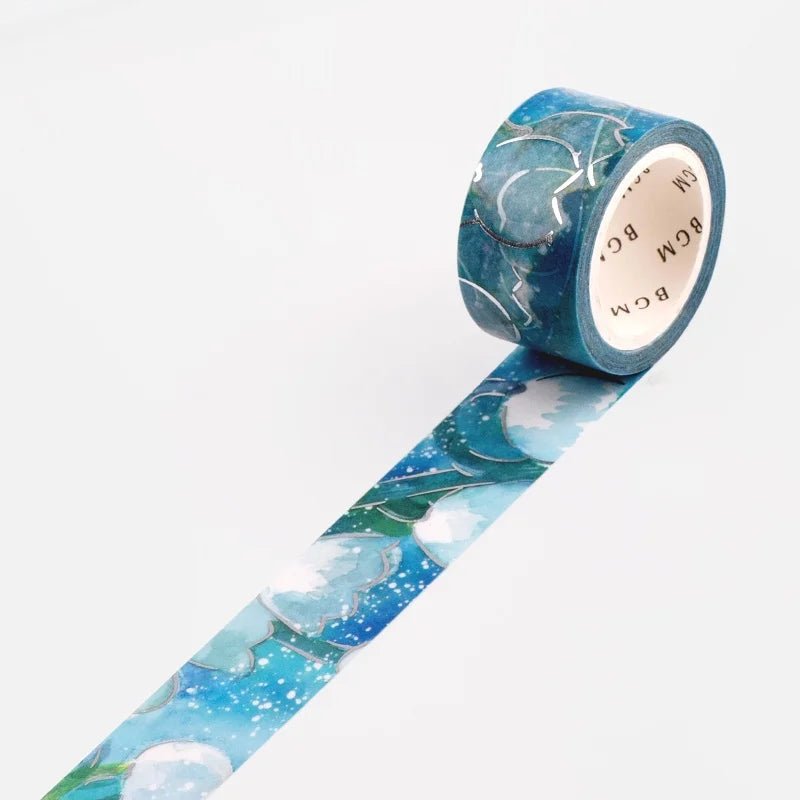 Washi Tape Watercolor Flower - Suzuran - 4 - BGM - Tidformera
