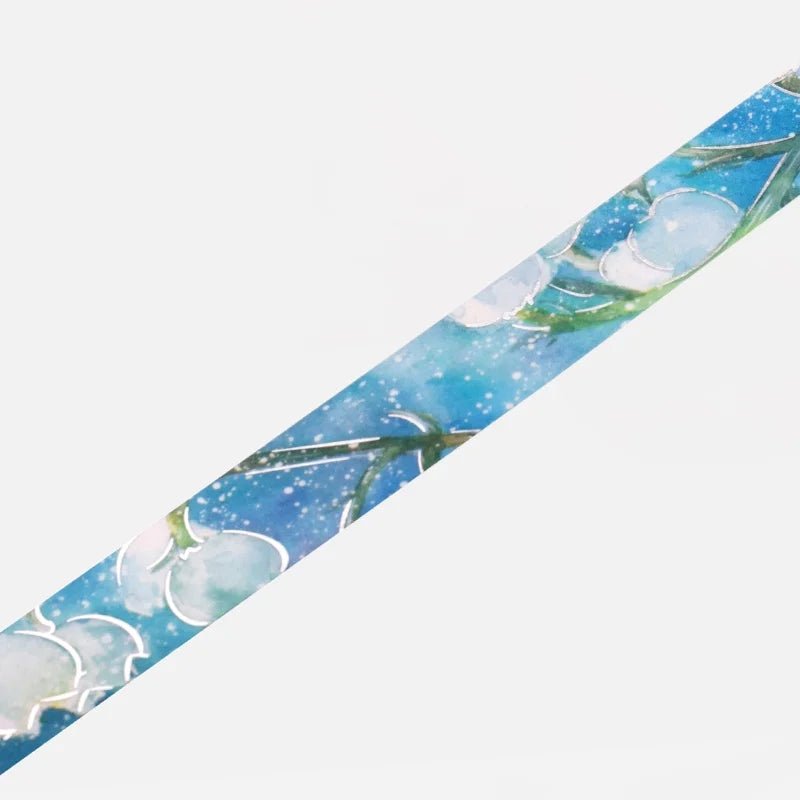 Washi Tape Watercolor Flower - Suzuran - 5 - BGM - Tidformera