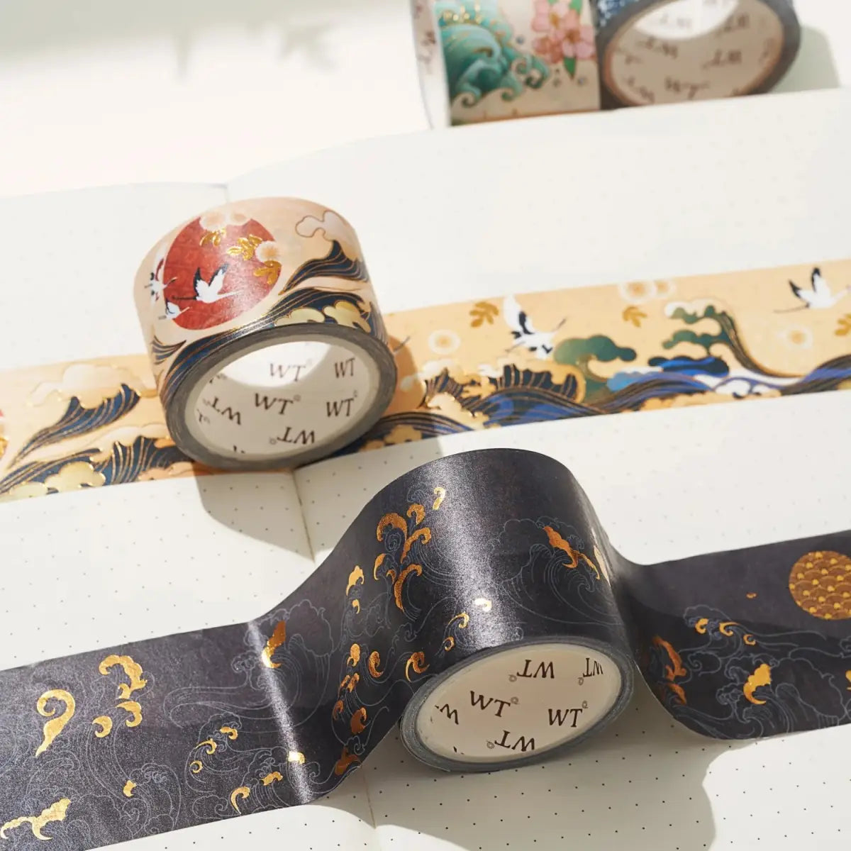 Washi tape Waves of Rebun 4 - pack - 4 - Washi Tape Shop - Tidformera
