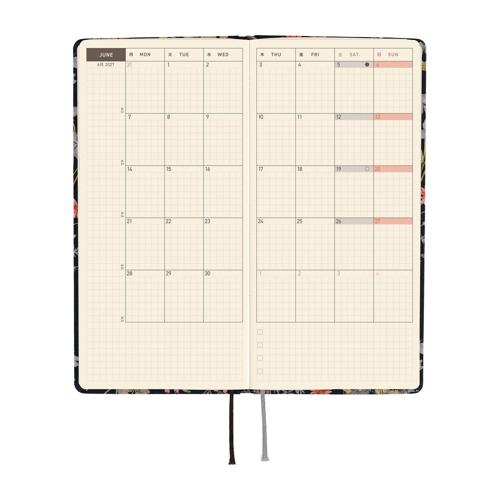 Hobonichi - Weeks Liberty Fabrics: Floral Remedy - 2027
