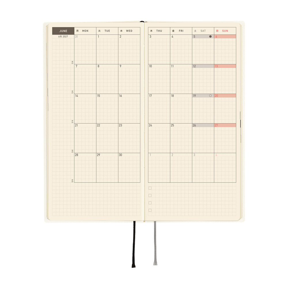 Hobonichi - Weeks White Line: Ivory - 2027