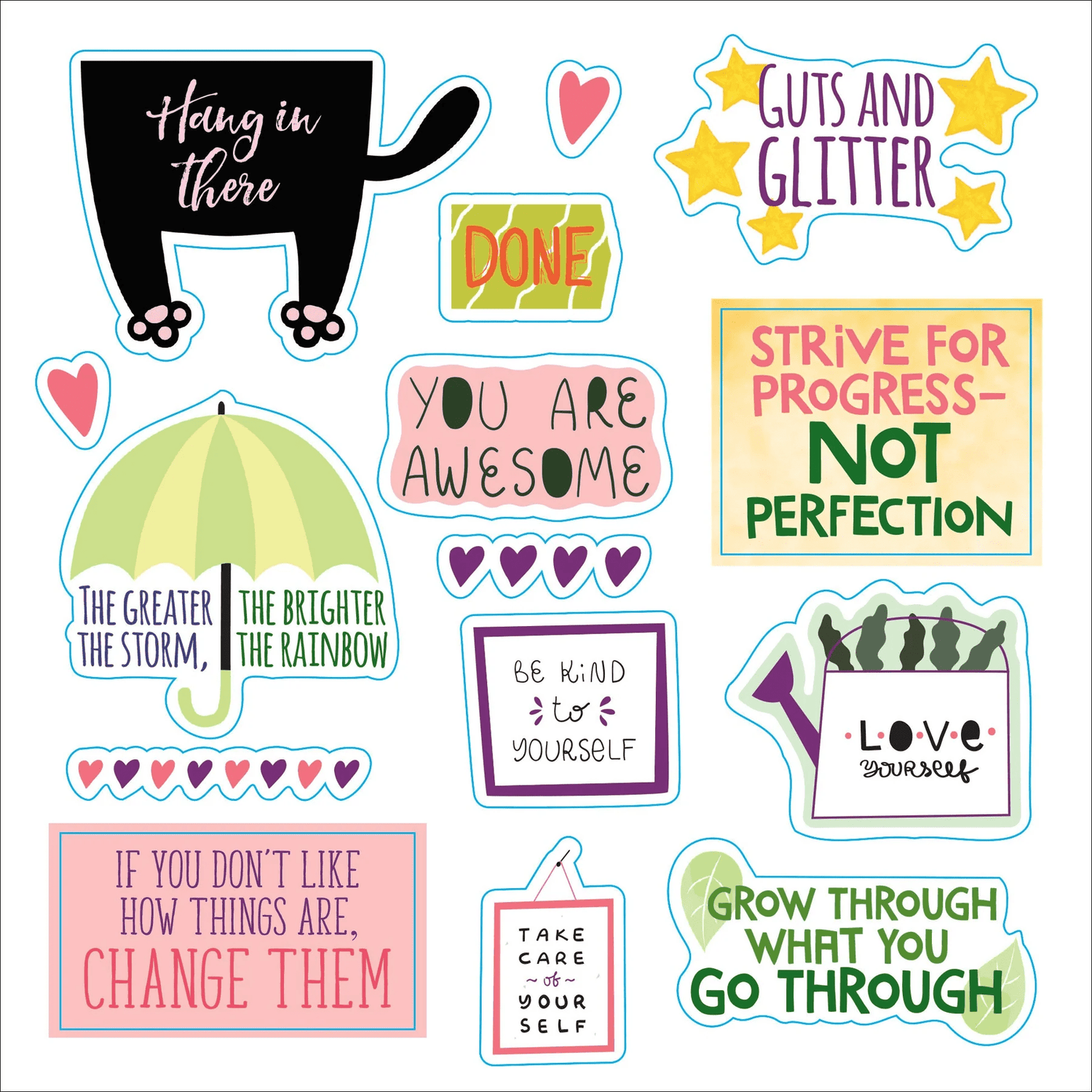 Whatever you say! A words and phrases sticker book - 9 - Peter Pauper Press - Tidformera