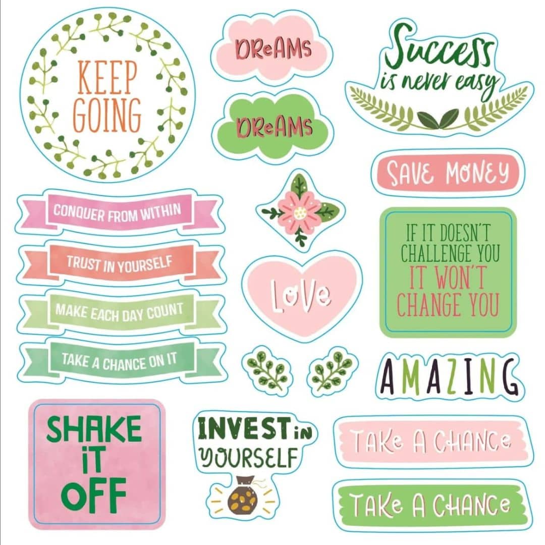 Whatever you say! A words and phrases sticker book - 9 - Peter Pauper Press - Tidformera