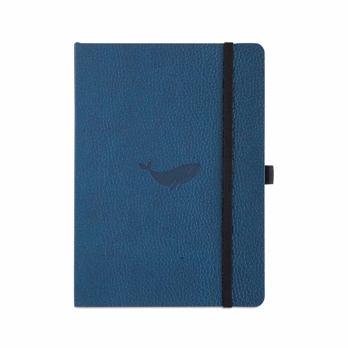 Wildlife A5 Soft cover Dotted Whale från Dingbats* - Blå anteckningsbok med mjuk pärm. Boken har svart gummiband för stängning samt pennhållare.
- Tidformera