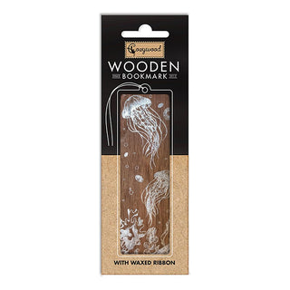 Wooden bookmark - Dance of the jellyfish - 1 - Cozywood - Tidformera