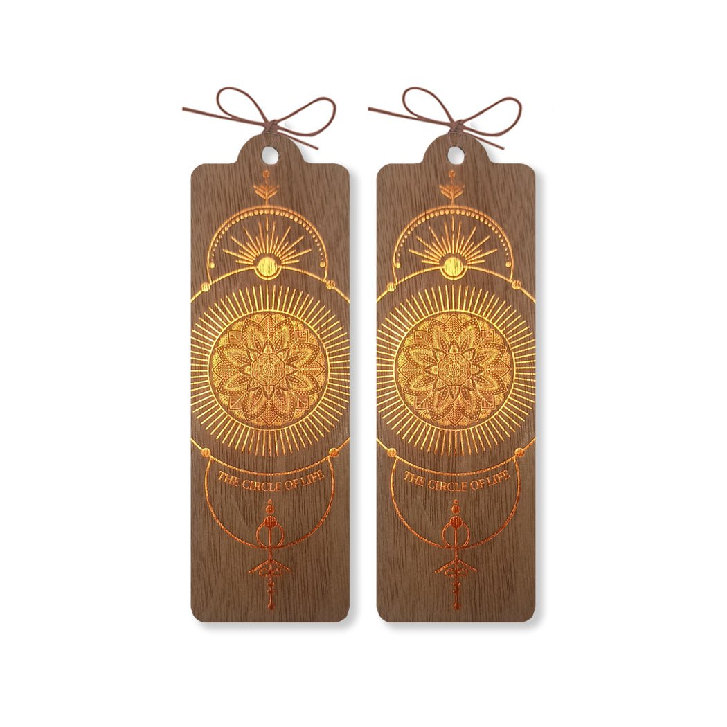 Wooden bookmark - The circle of life - 3 - Cozywood - Tidformera