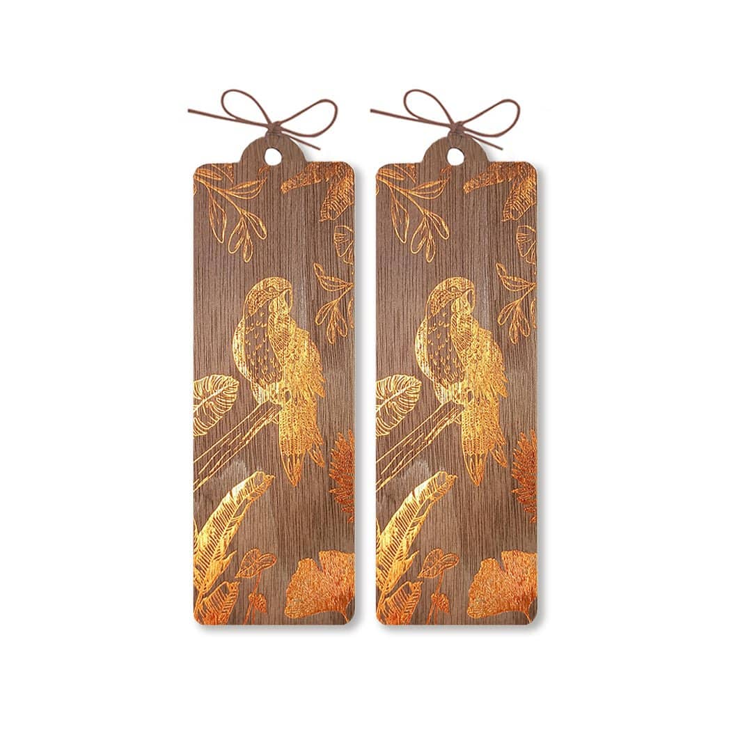 Wooden bookmark - The Parrot - 4 - Cozywood - Tidformera