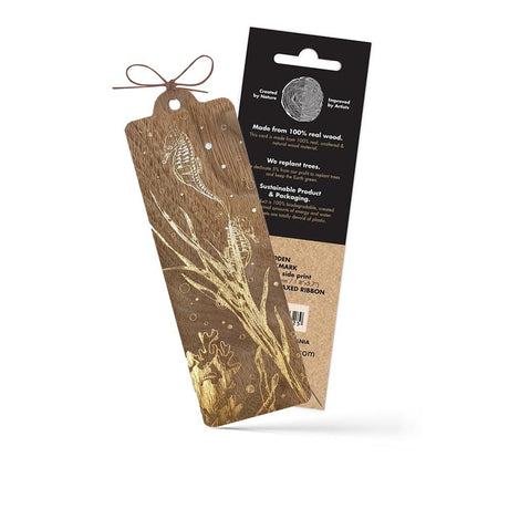 Wooden bookmark - The seahorses - 2 - Cozywood - Tidformera