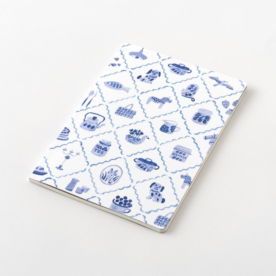 Yuru Log Notebook B6 Dotted - Blue Nordic - 3 - Midori - Tidformera