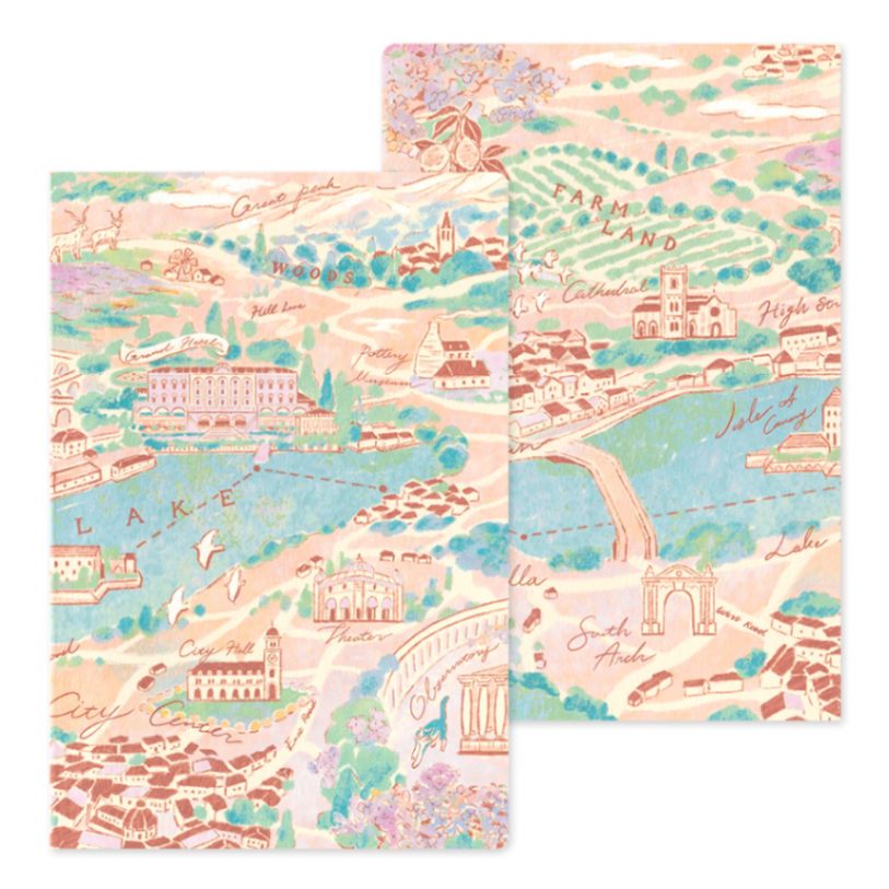 Yuru Log Notebook B6 Dotted - Travel & Hotel - 2 - Midori - Tidformera