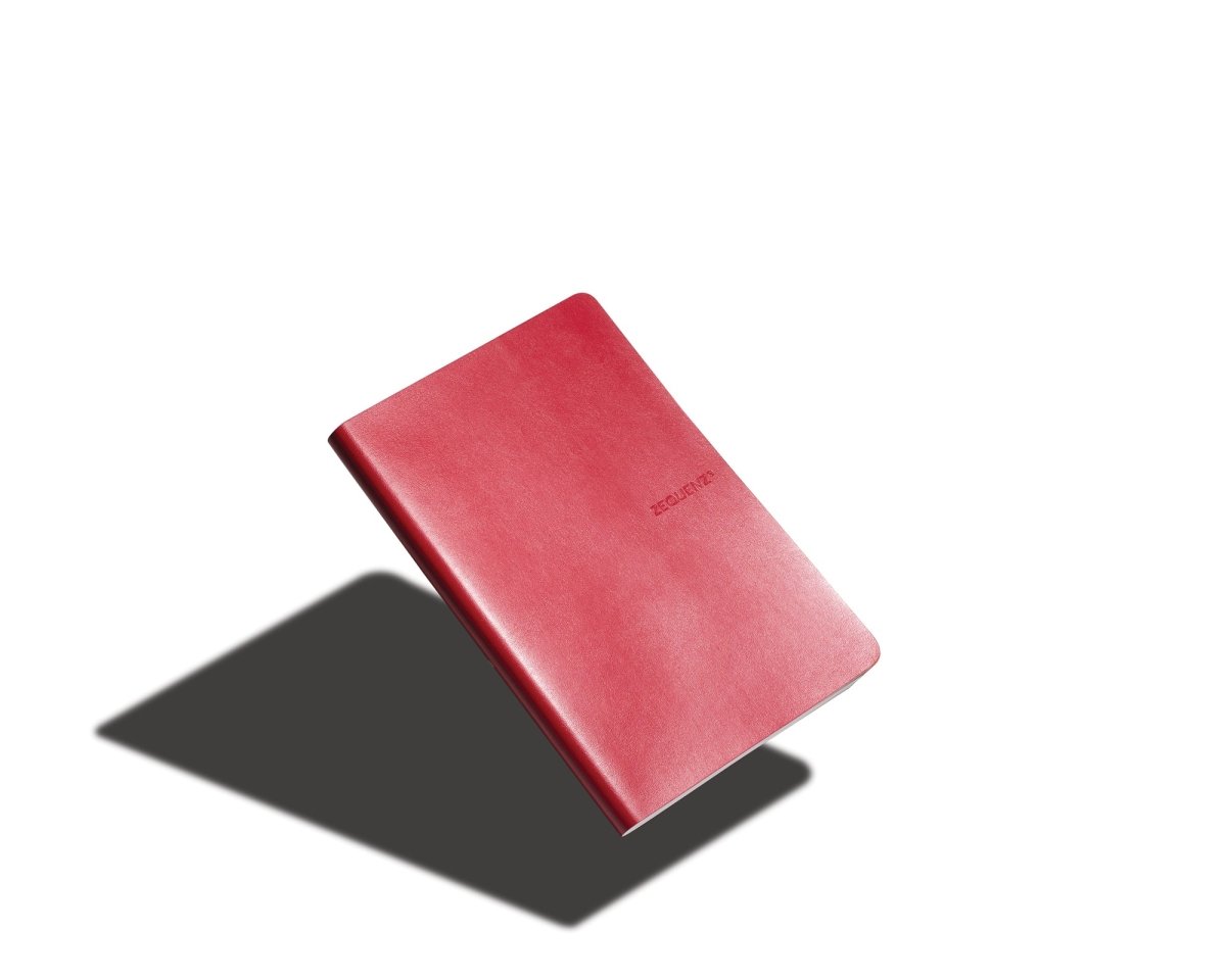 Zequenz - Rutad anteckningsbok - Signature Lite - B6 - Röd - 3 - Zequenz - Tidformera