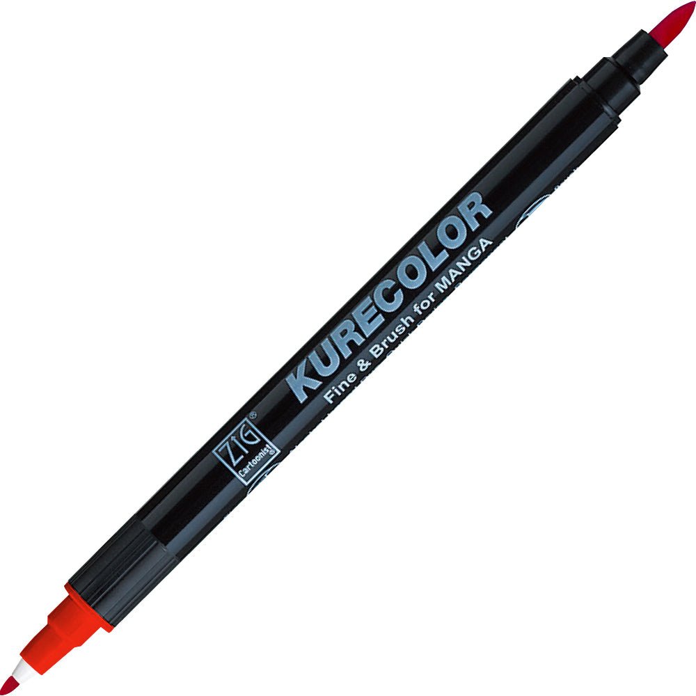 ZIG Kurecolor Manga - Fine & Brush 6-pack - Basic - 4 - ZIG Kuretake - Tidformera