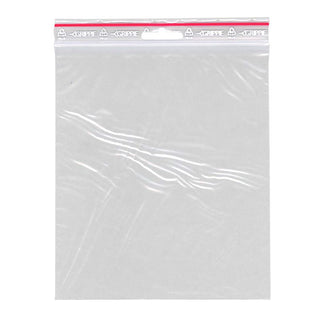 Zip - påse 150 x 180 mm - 100-pack från Grippie. En transparent plastpåser - Tidformera