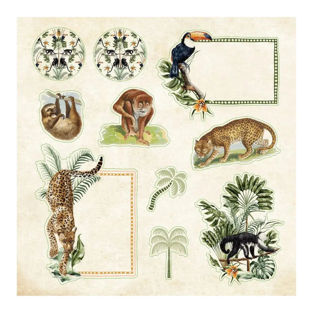 Zoological Ephemera - Sticker book - 5 - Peter Pauper Press - Tidformera