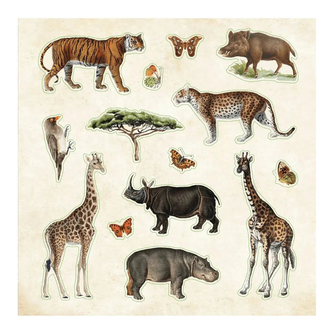 Zoological Ephemera - Sticker book - 6 - Peter Pauper Press - Tidformera