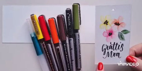 Video - Måla blommor med Brushmarker Pro - Tidformera