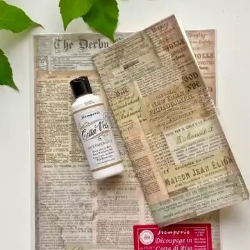 Video - Decoupage på TN refill med rice paper - Tidformera