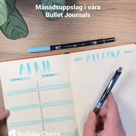 Video - Idéer till månadsuppslag i en Bullet Journal - Tidformera