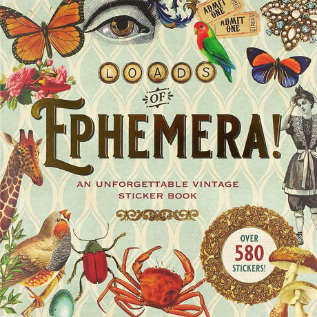 Video - Loads of Ephemera -Stickersbok från Peter Pauper Press - Tidformera