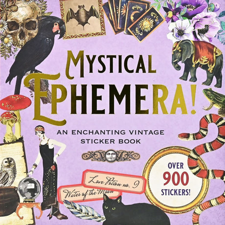 Video - Mystical Ephemera! Sticker book från Peter Pauper Press - Tidformera