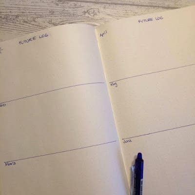Video - Några olika sätt att göra en Future log / årsöversikt i våra Bullet Journals - Tidformera
