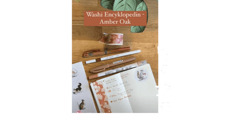 Video - Washi encyklopedin! Amber Oak washi tape - Alexandra Renke - Tidformera