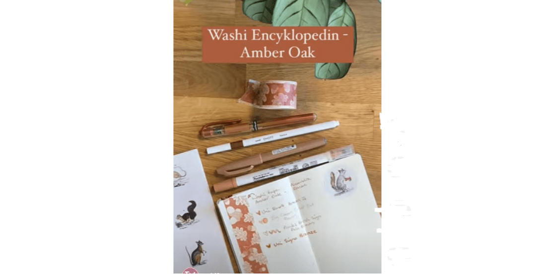 Washi encyklopedin! Amber Oak washi tape - Alexandra Renke - Tidformera