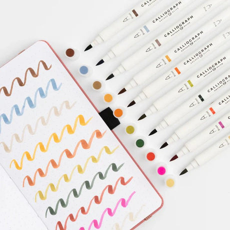 Kollektionsbild för Calliograph - vattenbaserade penselpennor med dubbla spetsar i vackra färgserier