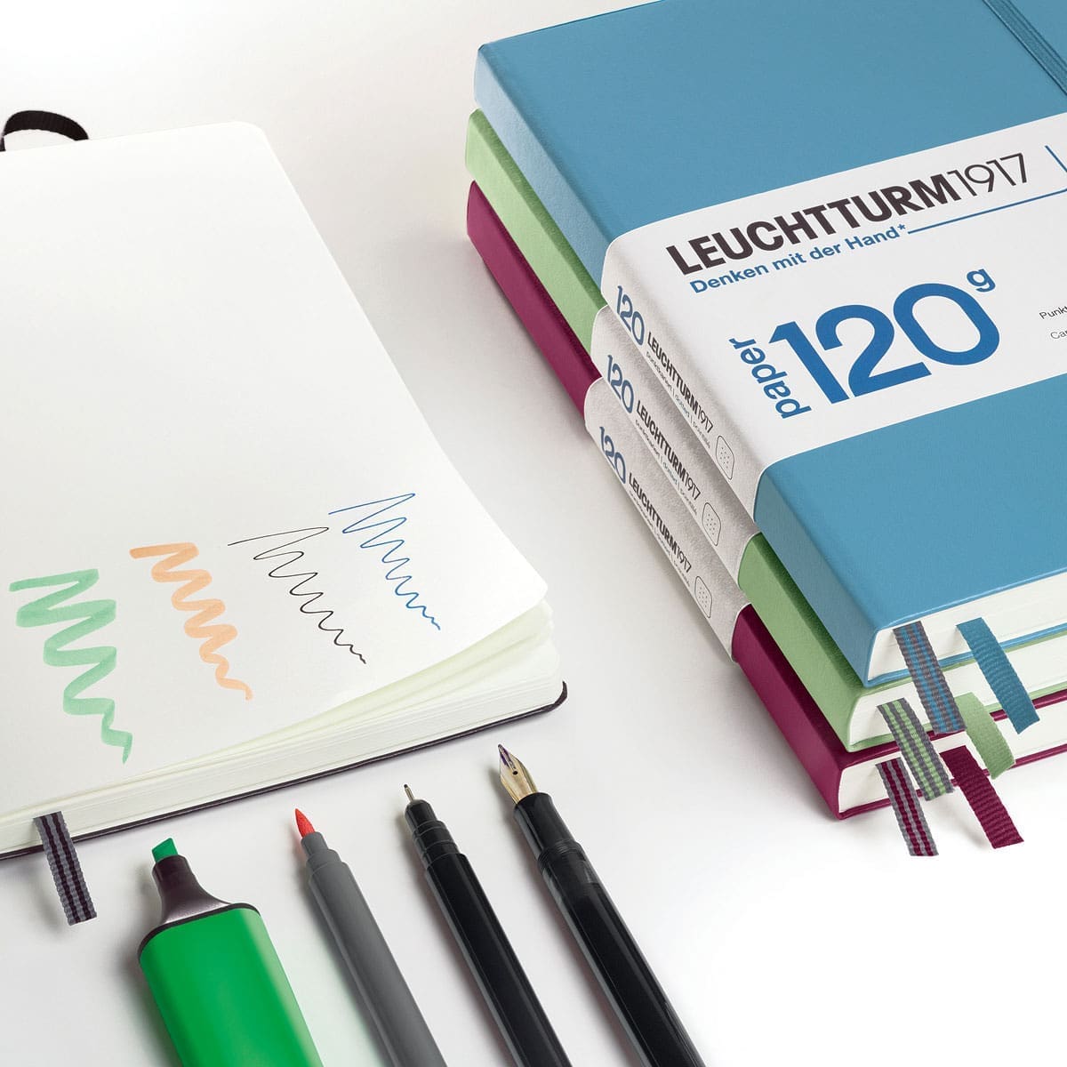 Anteckningsböcker ur serien Leuchtturm Edition 120G - Tidformera