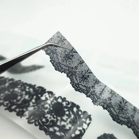 dekorationstejp med spets motiv