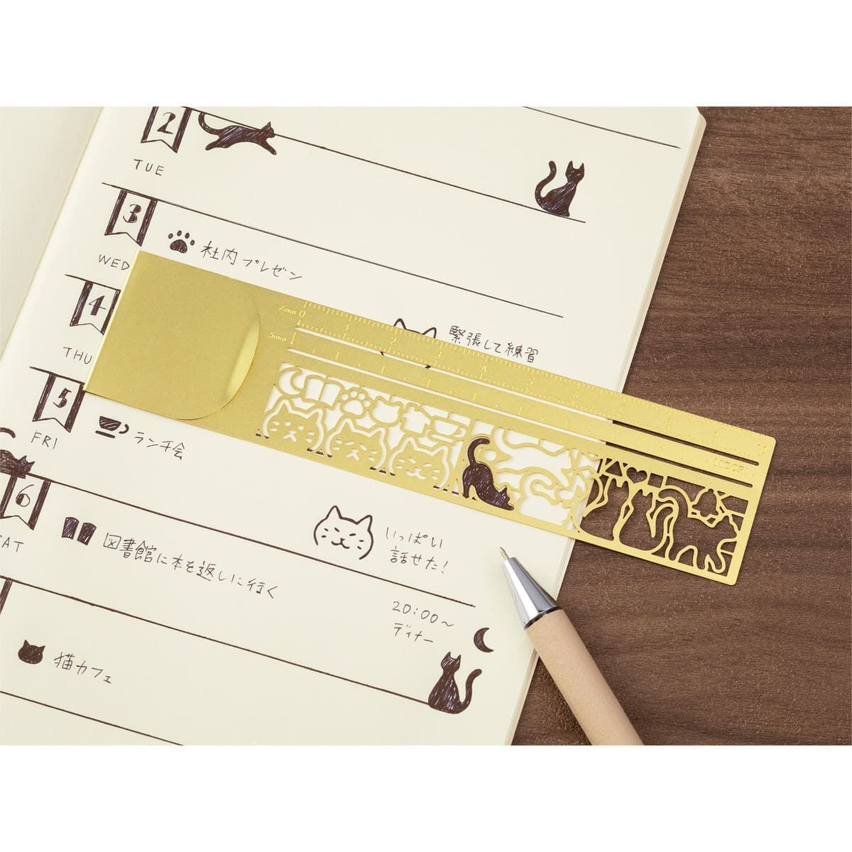 Serier - Clip ruler brass - Tidformera