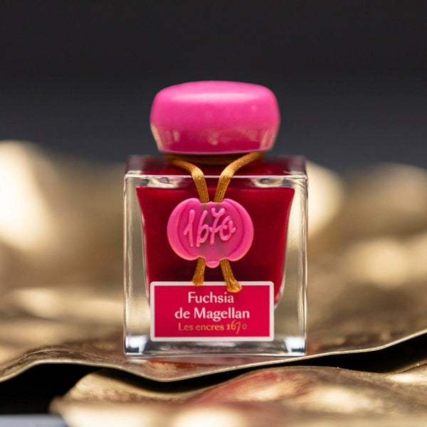 Röd bläckflaska i serien Herbin Bläckflaska 50 ml - Tidformera