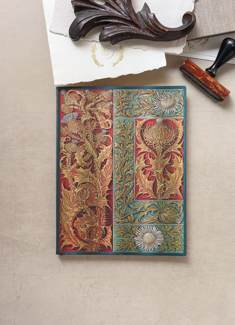 Anteckningsbok med motiv Wild Thistle från Paperblanks. - Tidformera