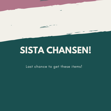 Text med Sista Chansen! Last chance to get these items.  - Tidformera