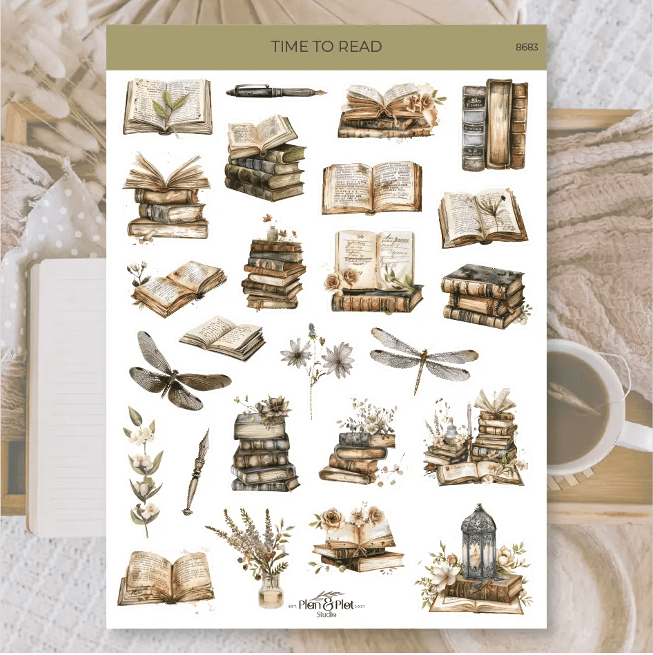  Sticker sheets - Här finnd olika former av ark med klistermärken  som denna från Plan & Plot 