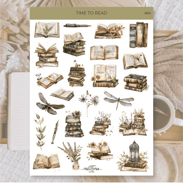  Sticker sheets - Här finnd olika former av ark med klistermärken  som denna från Plan & Plot 