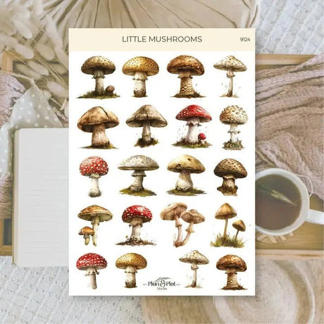 Stickers Plan & Plot Studio Vinyl - Little Mushrooms - 1 - Plan & Plot Studio - Tidformera