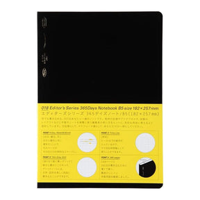 018 Editor's Series 365 Days Notebook Grid Black B5 - 1 - Stálogy - Tidformera