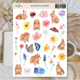 Stickers Plan & Plot Studio Vinyl - Bunnies & Spring