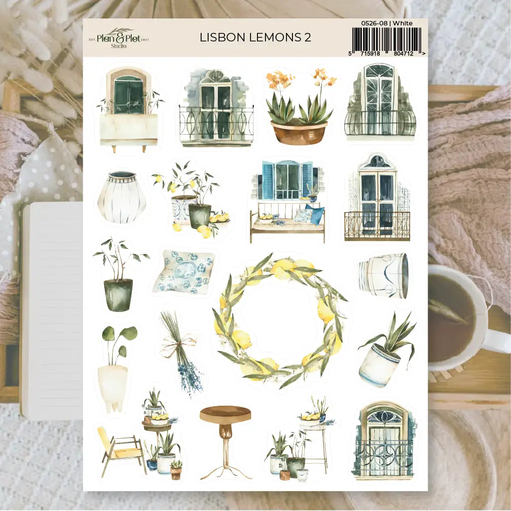 Stickers Plan & Plot Studio Vinyl - Lisbon Lemons 2