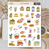 Stickers Plan & Plot Studio Vinyl - Cozy summer