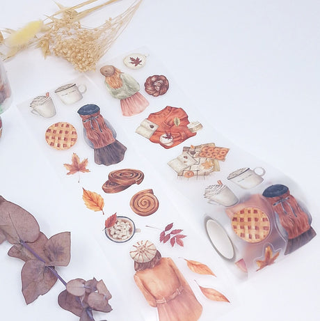 Sticker Pet Tape - Pre-cut - 74 mm - Cozy Autumn
