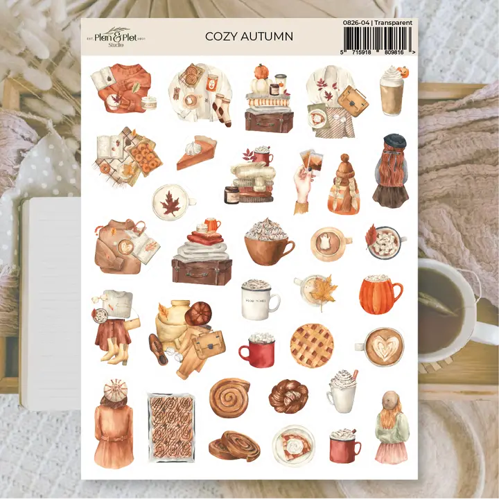 Stickers Plan & Plot Studio Vinyl - Cozy Autumn