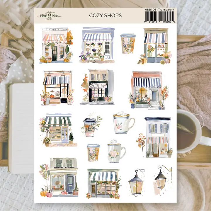 Stickers Plan & Plot Studio Vinyl - Cozy Shops