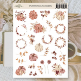 Plan & Plot Studio Vinyl Stickers - Pumpkins & Flowers