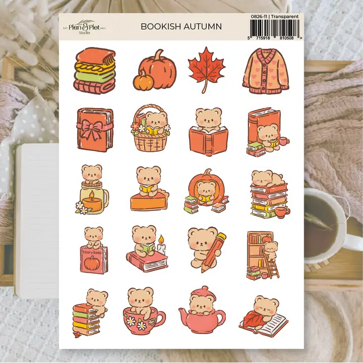 Stickers Plan & Plot Studio Vinyl - Bookish Autumn