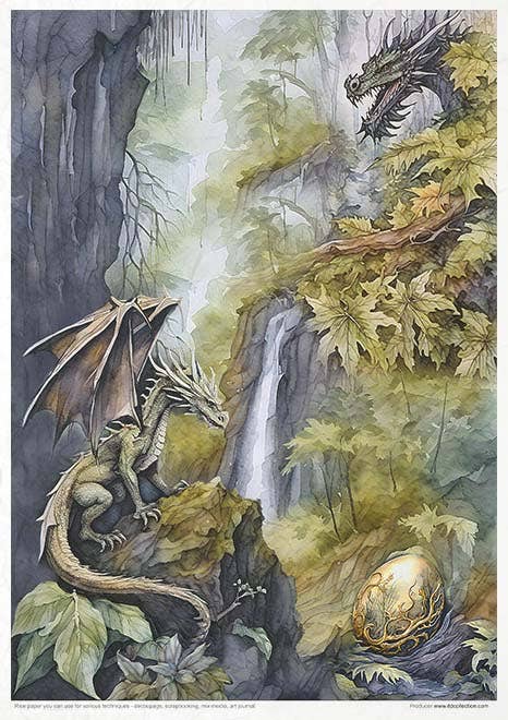Rice paper set - A4 - Mysterious creatures