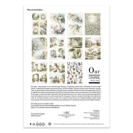 Rice paper set - A4 - Cottage in the Country