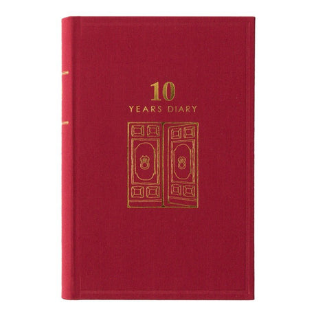 10 year diary Gate - Red - 2 - Midori - Tidformera